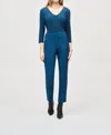 Joseph Ribkoff Fux Twill Slim Pants In Nightfall In Multi