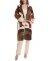 JOSEPH RIBKOFF JOSEPH RIBKOFF FUZZY EYELASH COAT