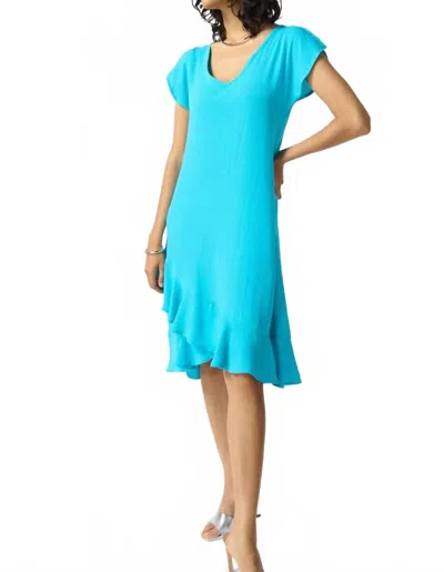 Joseph Ribkoff Gauze A-line Dress In Seaview In Blue
