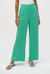 Joseph Ribkoff Gauze Wide Leg Pull On Pants In Green In Green