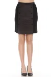 Joseph Ribkoff Geometric Jacquard A-line Skirt In Black/brown In Black