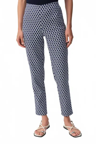Joseph Ribkoff Print Pant In Blue