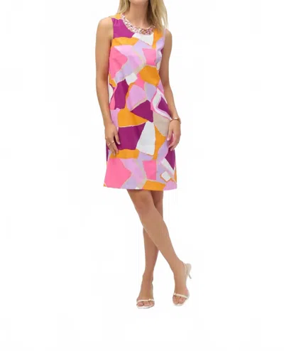 Joseph Ribkoff Mini Shift Dress In Mul In Multi