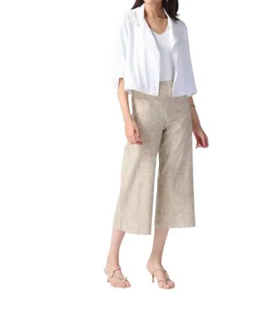 Joseph Ribkoff Geometric Print Pull-on Pant In Dune/vanilla In Multi