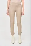 Joseph Ribkoff Geometric Textured Pull On Ankle Pant In Dune In Multi