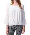 Joseph Ribkoff Georgette Blouse In Off White In White
