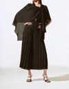 Joseph Ribkoff Georgette Flowy Poncho In Black In Black