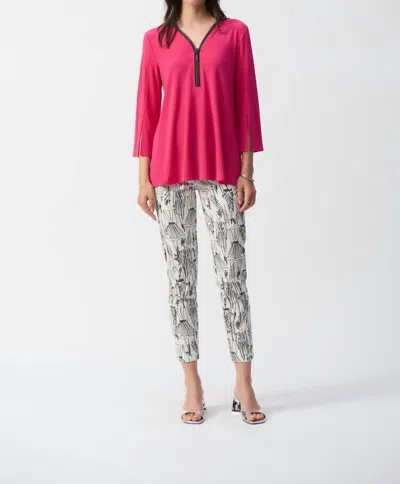 Joseph Ribkoff Geranium Fit And Flare Tunic In Pink