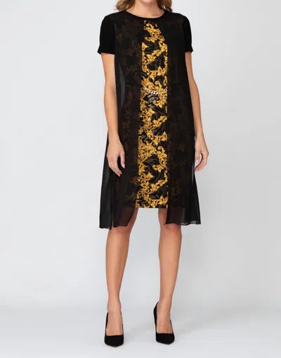 Joseph Ribkoff Gianni Dress In Multicolor In Brown