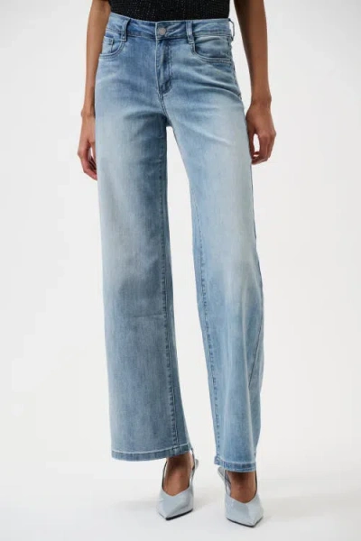 Joseph Ribkoff Goldie | Classic Wide-leg Stretch Jeans In Blue