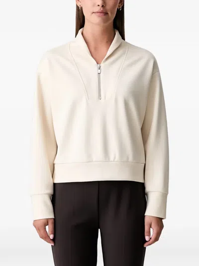 Joseph Ribkoff Half-zip Sweater In Neutral