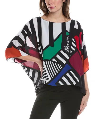 Joseph Ribkoff Handkerchief Blouse In White
