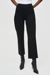 Joseph Ribkoff Heavy Knit Straight Pants In Black In Black