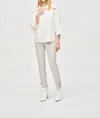 Joseph Ribkoff Bohemian Houndstooth High-rise Trousers In Beige