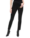 Joseph Ribkoff Foiled Slim Ankle Jean In Black Denim In Black