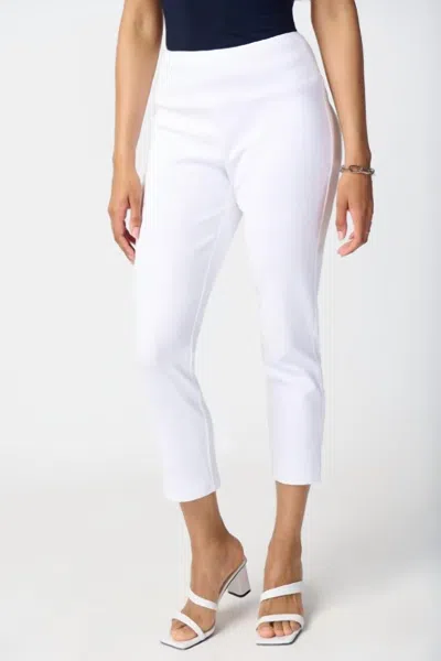 Joseph Ribkoff High-waisted Ankle-length Pant In White