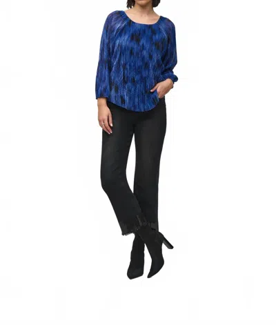Joseph Ribkoff Hip-length Top In Royal Multi In Blue