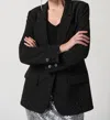 Joseph Ribkoff Iron-on Embellished Style Blazer In 11 - Black In Black