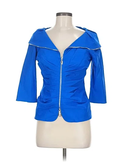 Pre-owned Joseph Ribkoff Jacket In Blue