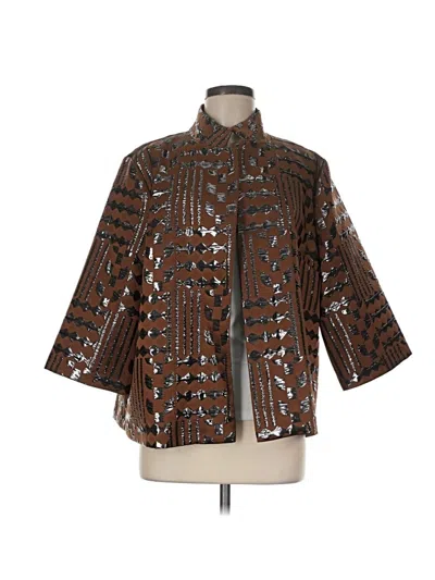 Pre-owned Joseph Ribkoff Jacket In Brown