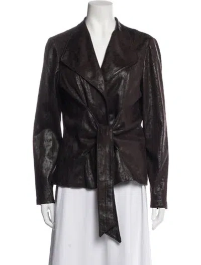 Pre-owned Joseph Ribkoff Jacket In Brown