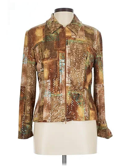 Pre-owned Joseph Ribkoff Jacket In Gold