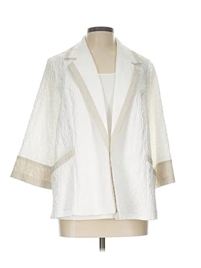 Pre-owned Joseph Ribkoff Jacket In Ivory