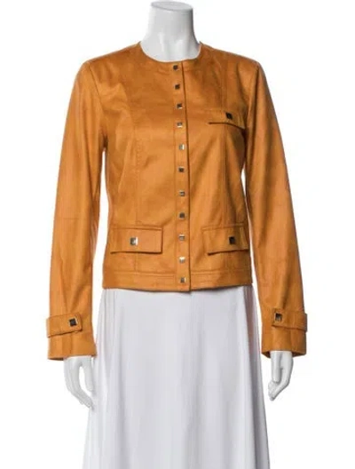 Pre-owned Joseph Ribkoff Jacket In Orange