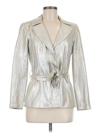 Pre-owned Joseph Ribkoff Jacket In Silver