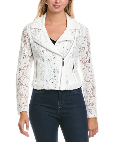 Joseph Ribkoff Floral Lace Jacket In Vanilla In White