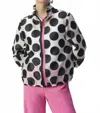 Joseph Ribkoff Polka Dot Jacket In White/black In Multi