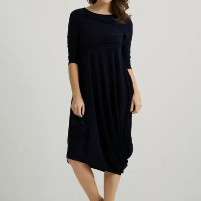 Joseph Ribkoff Jersey Dress In Navy In Black