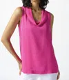 Joseph Ribkoff Jr Sleeveless Top In Ultra Pink In Multi