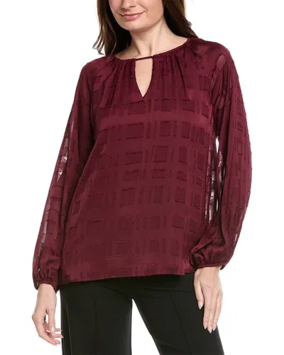Joseph Ribkoff Keyhole Top In Red