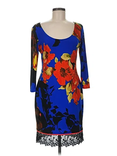 Pre-owned Joseph Ribkoff Kimono In Blue