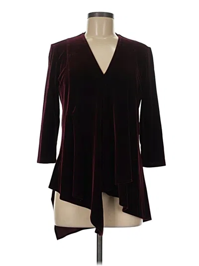 Pre-owned Joseph Ribkoff Kimono In Burgundy
