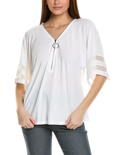 Joseph Ribkoff Kimono Sleeve Top In White
