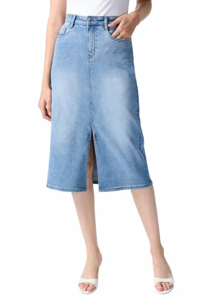 Joseph Ribkoff Knee-length Denim Skirt In Light Blue