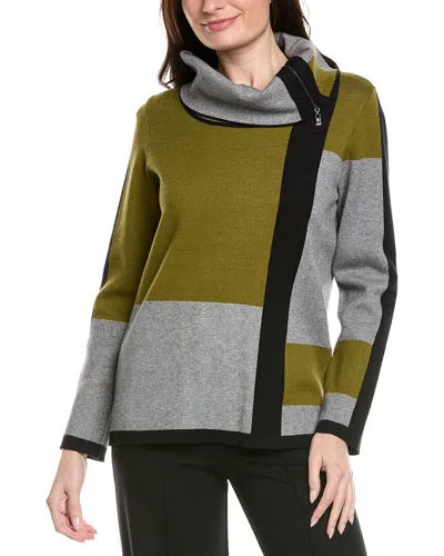Joseph Ribkoff Knit Pullover In Green