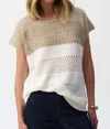 Joseph Ribkoff Knitwear Top In Beige In Multi