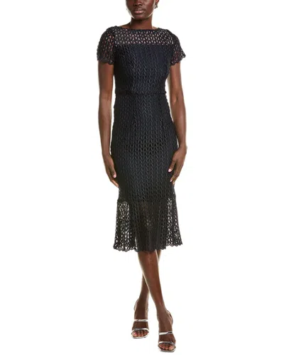 Joseph Ribkoff Lace Midi Dress In Blue
