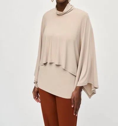 Joseph Ribkoff Layered Style 3/4 Kimono Sleeve Tunic In Dune