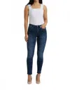 Joseph Ribkoff Leaf Print Jeans In Dark Blue In Blue