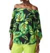 Joseph Ribkoff Off The Shoulder Top In Lime Green