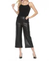 Joseph Ribkoff Leatherette Pull On Culotte Pant In Black In Black