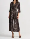 Joseph Ribkoff Leopard Jumpsuit In Multicolor In Multi