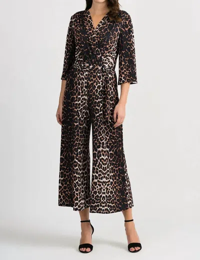 Joseph Ribkoff Leopard Jumpsuit In Multicolor