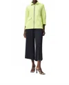 Joseph Ribkoff Lightweight Casual Zip-up Jacket In Exotic Lime In Green