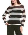 Joseph Ribkoff Linen-blend Sweater In Black