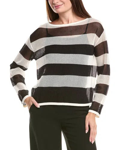 Joseph Ribkoff Linen-blend Sweater In Black